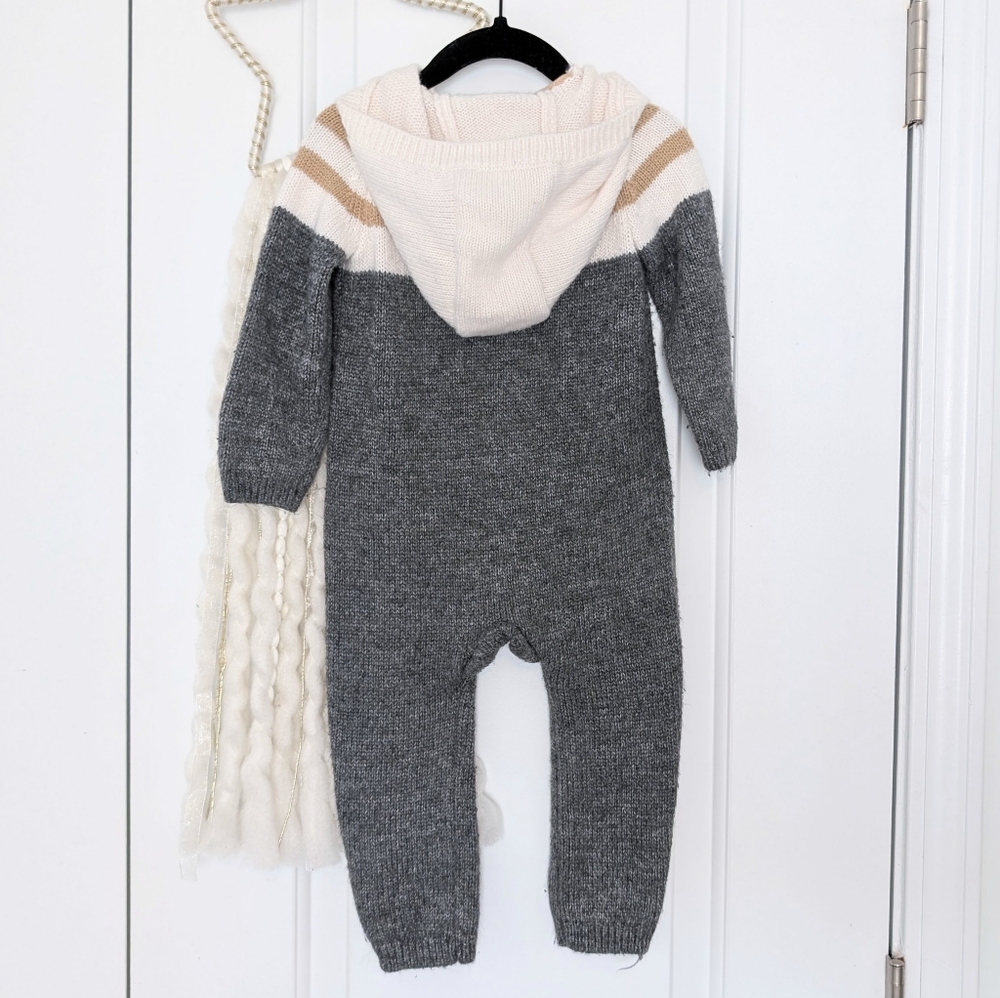 Carter's Sweater Hooded Jumpsuit, 18m - Picture 3 of 4